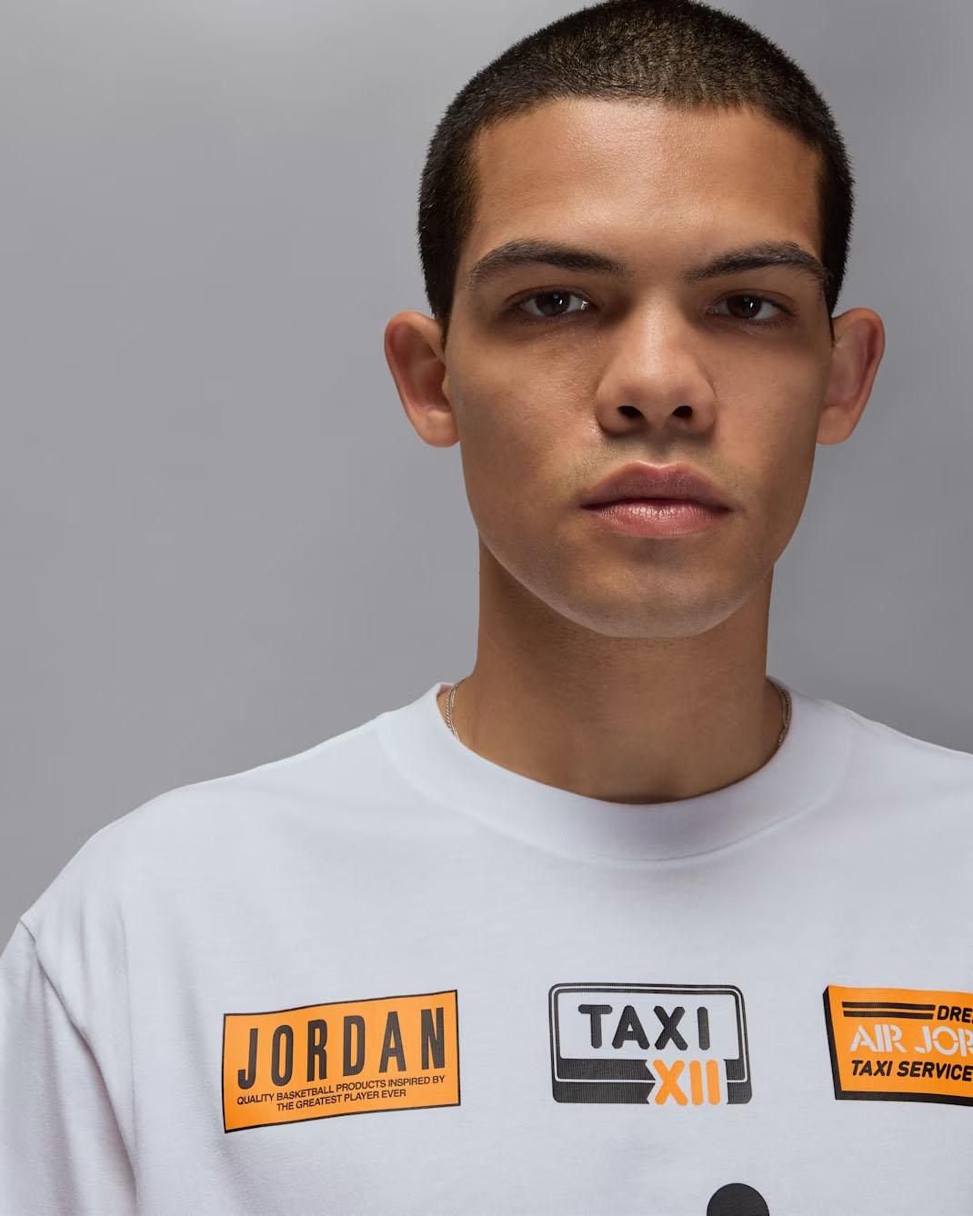 Air Jordan 12 Taxi 2025 Mens T Shirt White 1