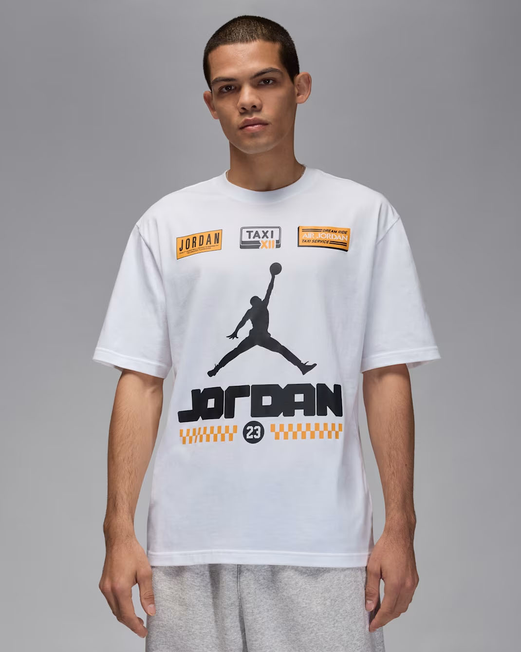 Air Jordan 12 Taxi 2025 Mens T Shirt White
