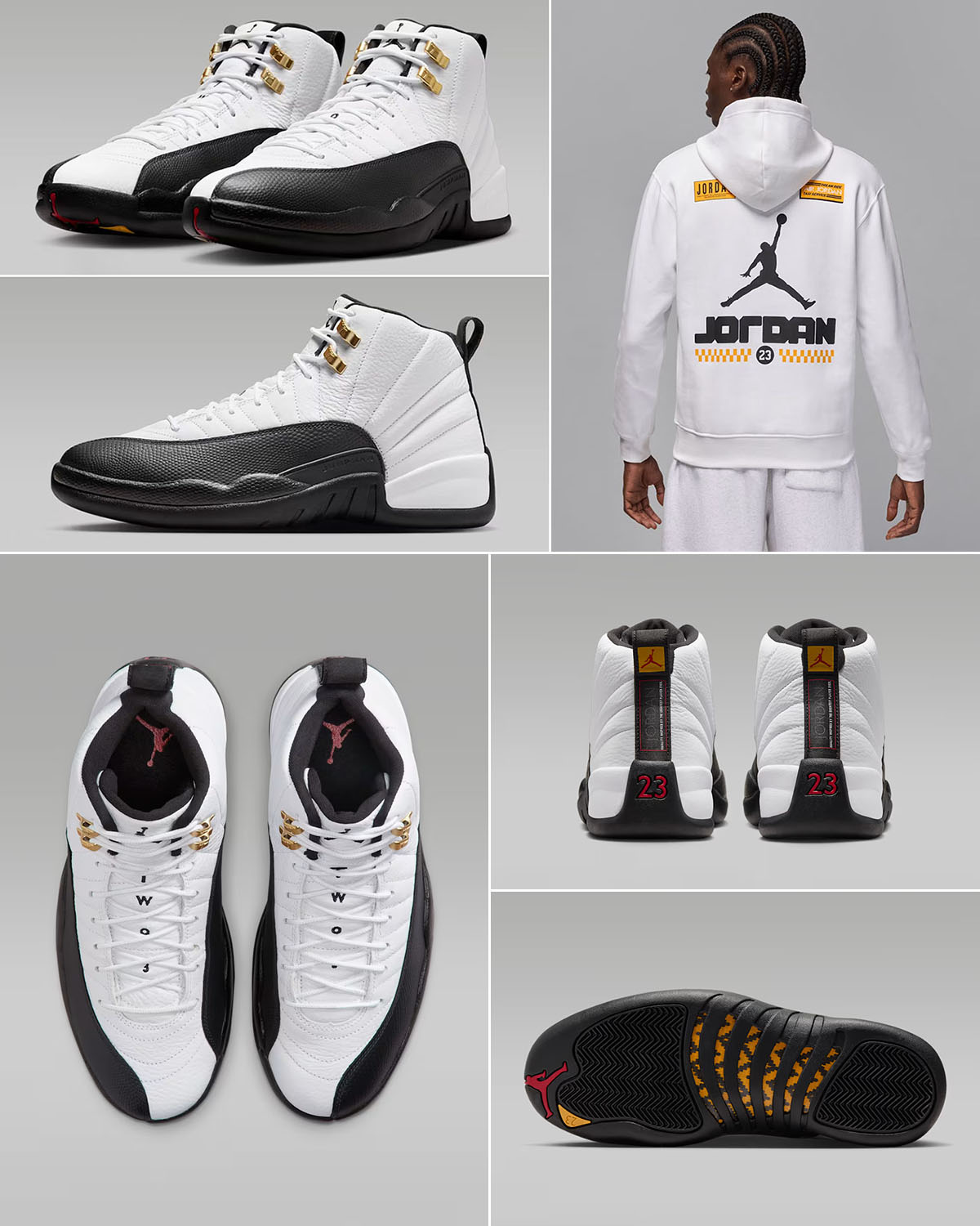 Air Jordan 12 Taxi 2025 Sneakers and Hoodie Outfit