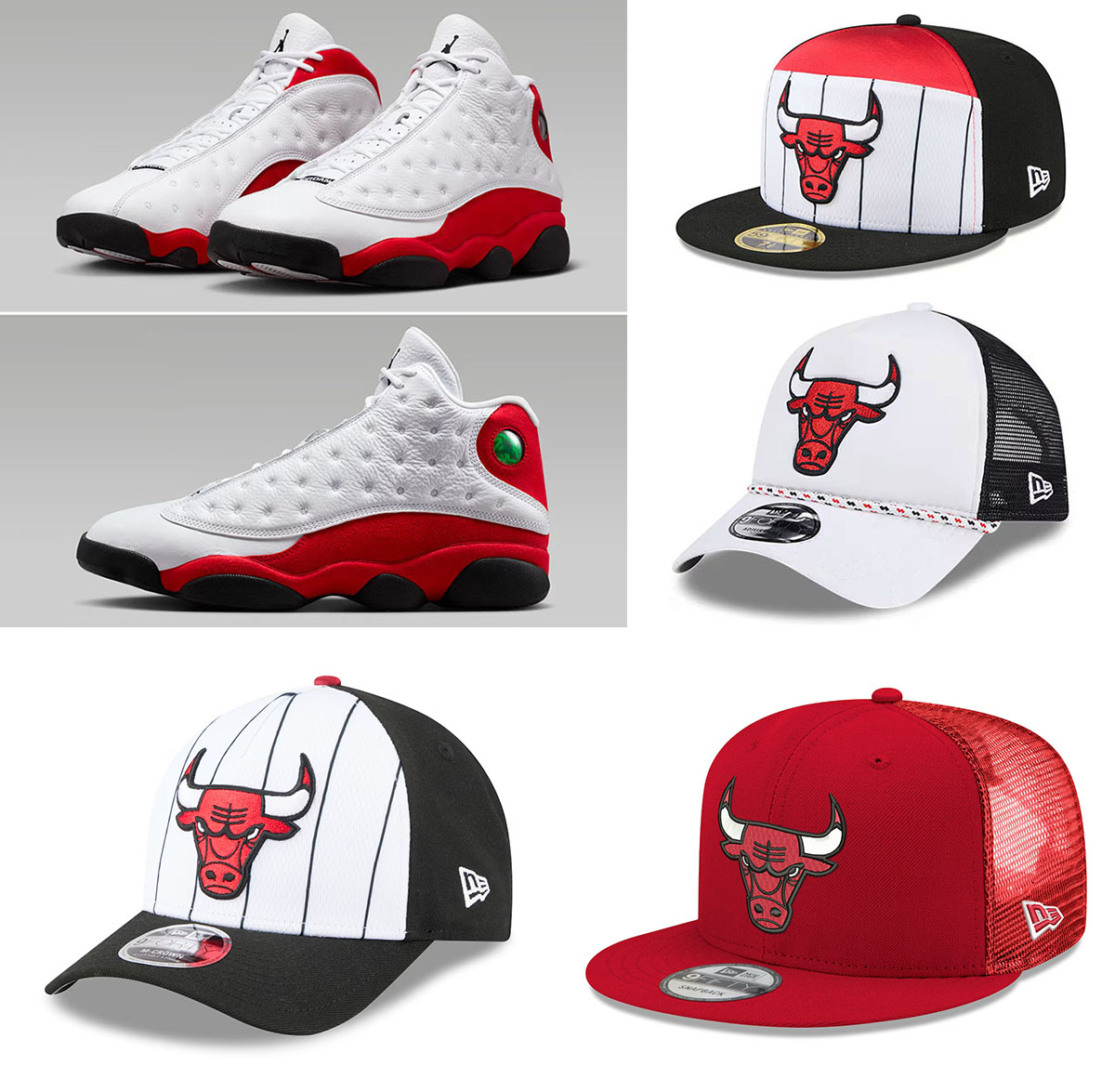 Air Jordan 1 2 3 4 5 6 11 12 13 OG Retro Bred Bulls Playoffs Snapback Hat Red Michael Jordan Chicago Bulls Red 1997-98 Authentic Jersey  main image 4
