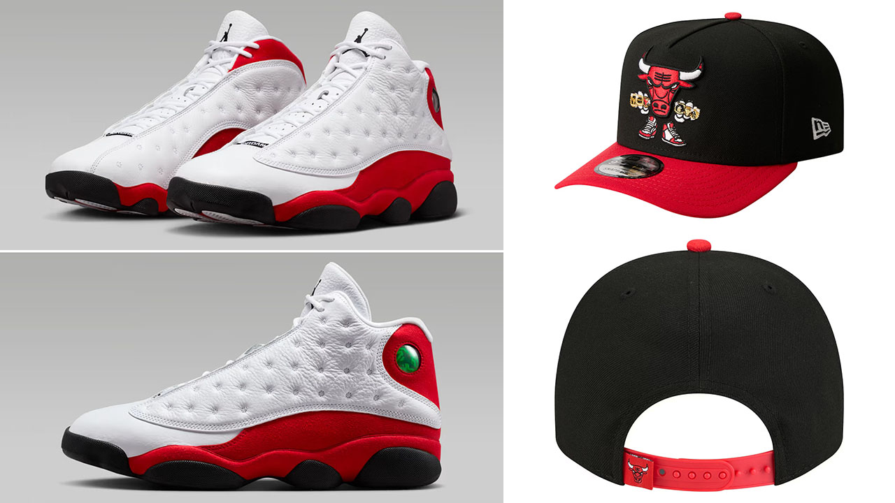 Air Jordan 13 Chicago 2026 New Era Bulls Hats to Match