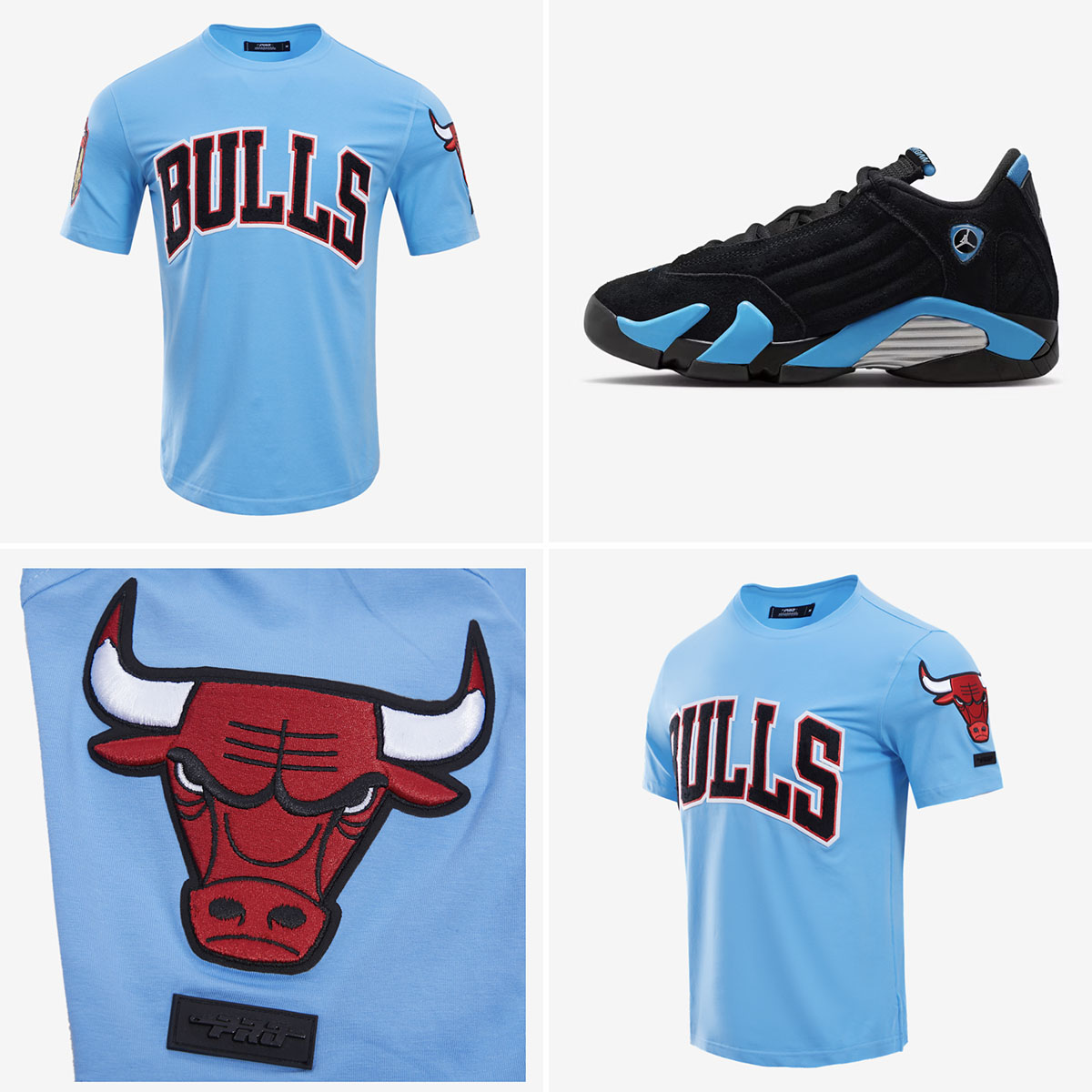 Air Jordan 14 University Blue 2026 Chicago Bulls Shirt to Match Sneakers