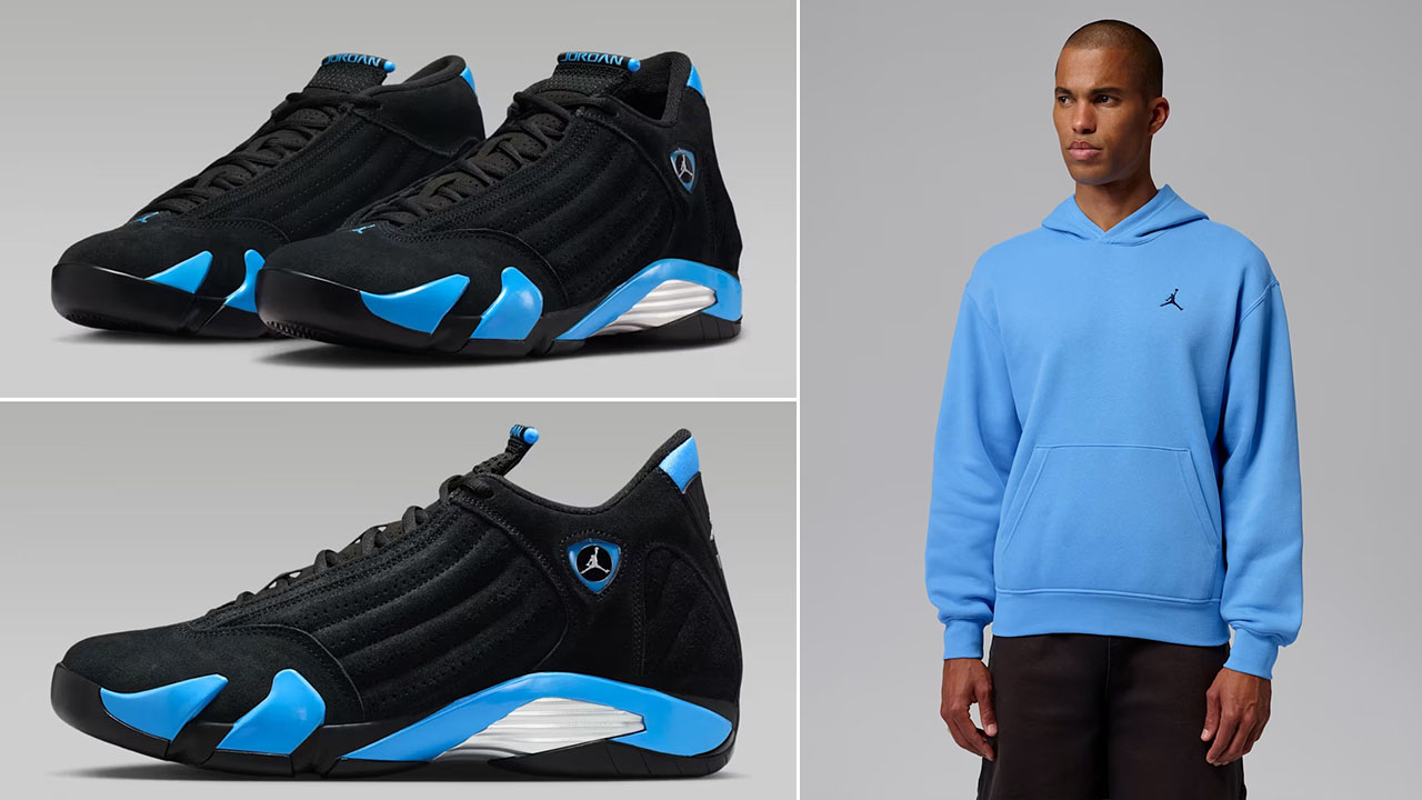Air Jordan 14 University Blue 2026 x Jordan Brooklyn Fleece Men's Pullover Hoodie