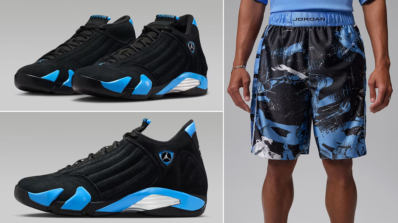 Air Jordan 14 University Blue 2026 x Jordan Brooklyn Mens Cat Scratch Shorts