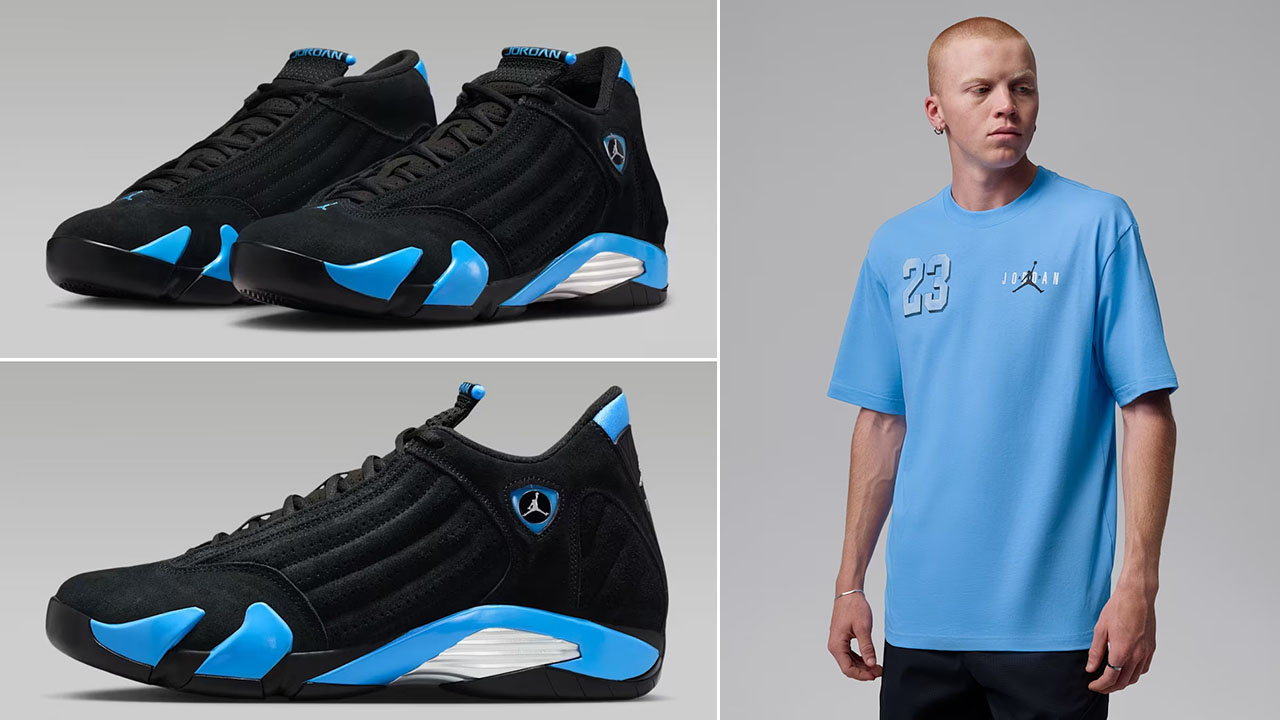 Air Jordan 14 University Blue 2026 x Jordan Brooklyn Men's Graphic T-Shirt