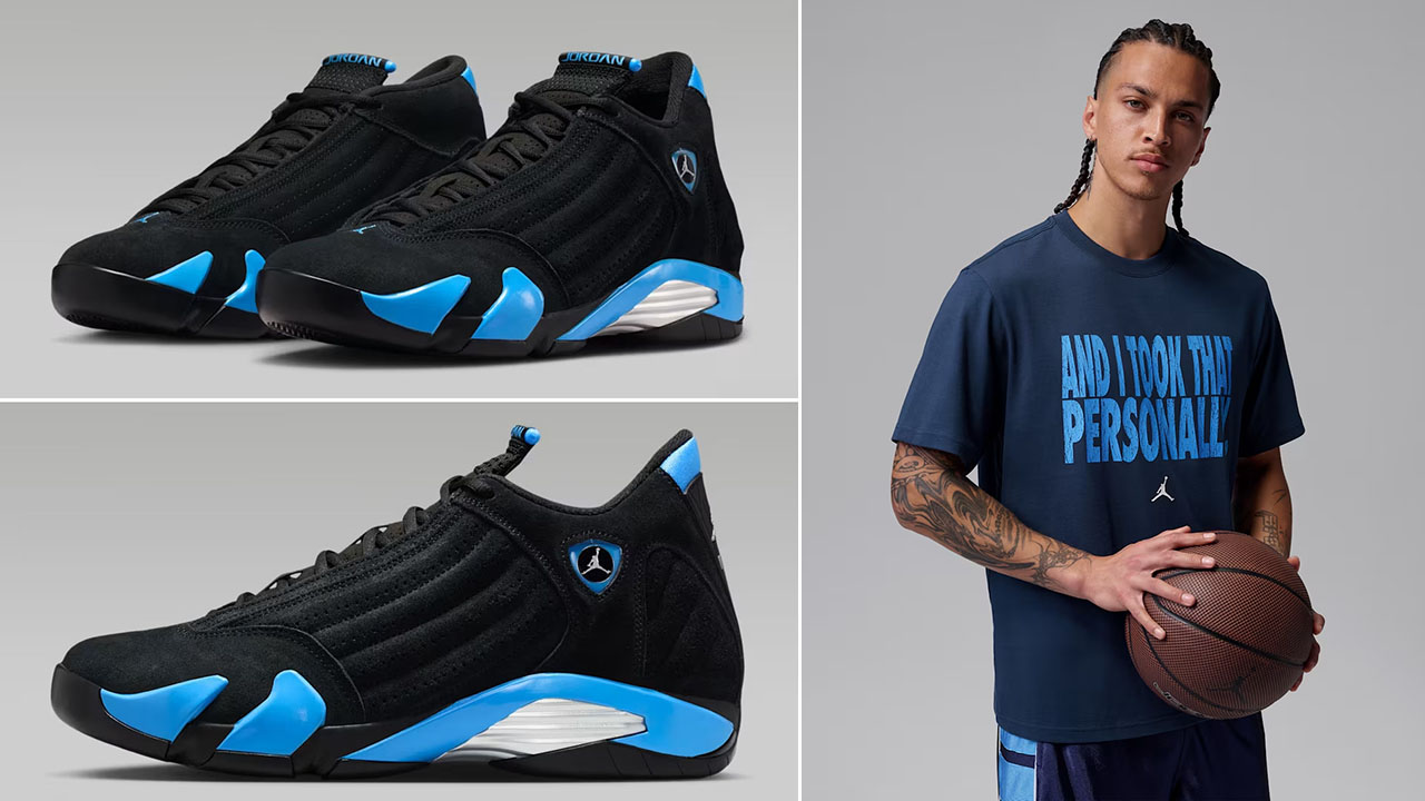 Air Jordan 14 University Blue 2026 x Jordan Sport Men's Dri-FIT I Took That Personally T-Shirt
