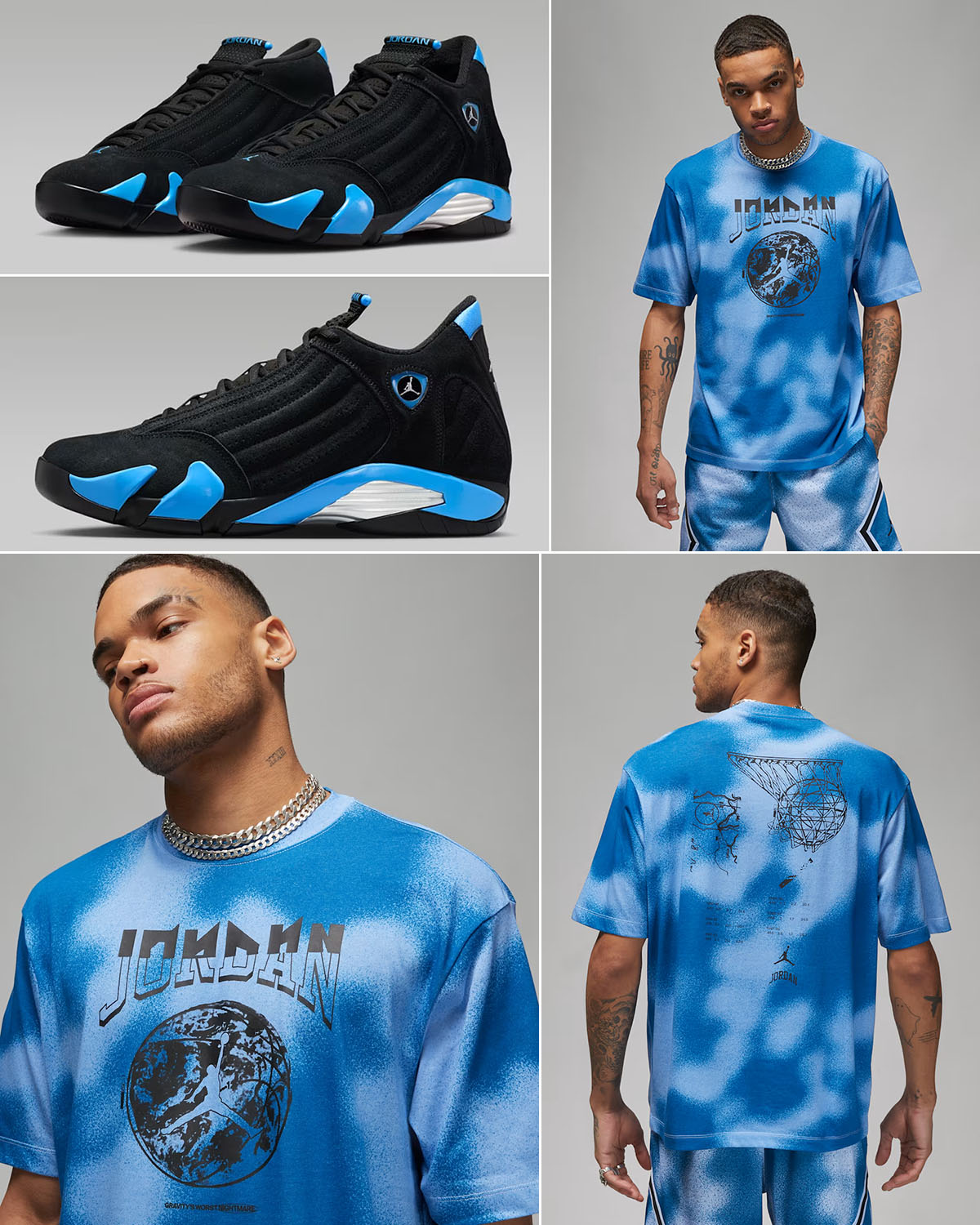 Air Jordan 14 University Blue 2026 x Jordan Sport Mens Graphic T Shirt to Match Sneakers