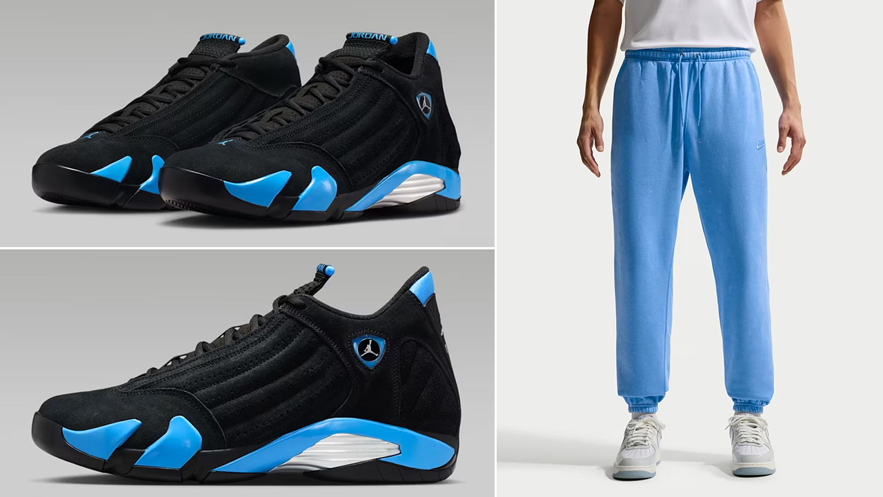 Air Jordan 14 University Blue 2026 x Nike Club Fleece Pants