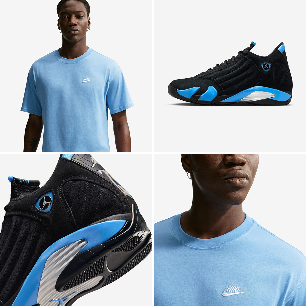 Air Jordan 14 University Blue 2026 x Nike Club Mens T Shirt to Match Sneakers