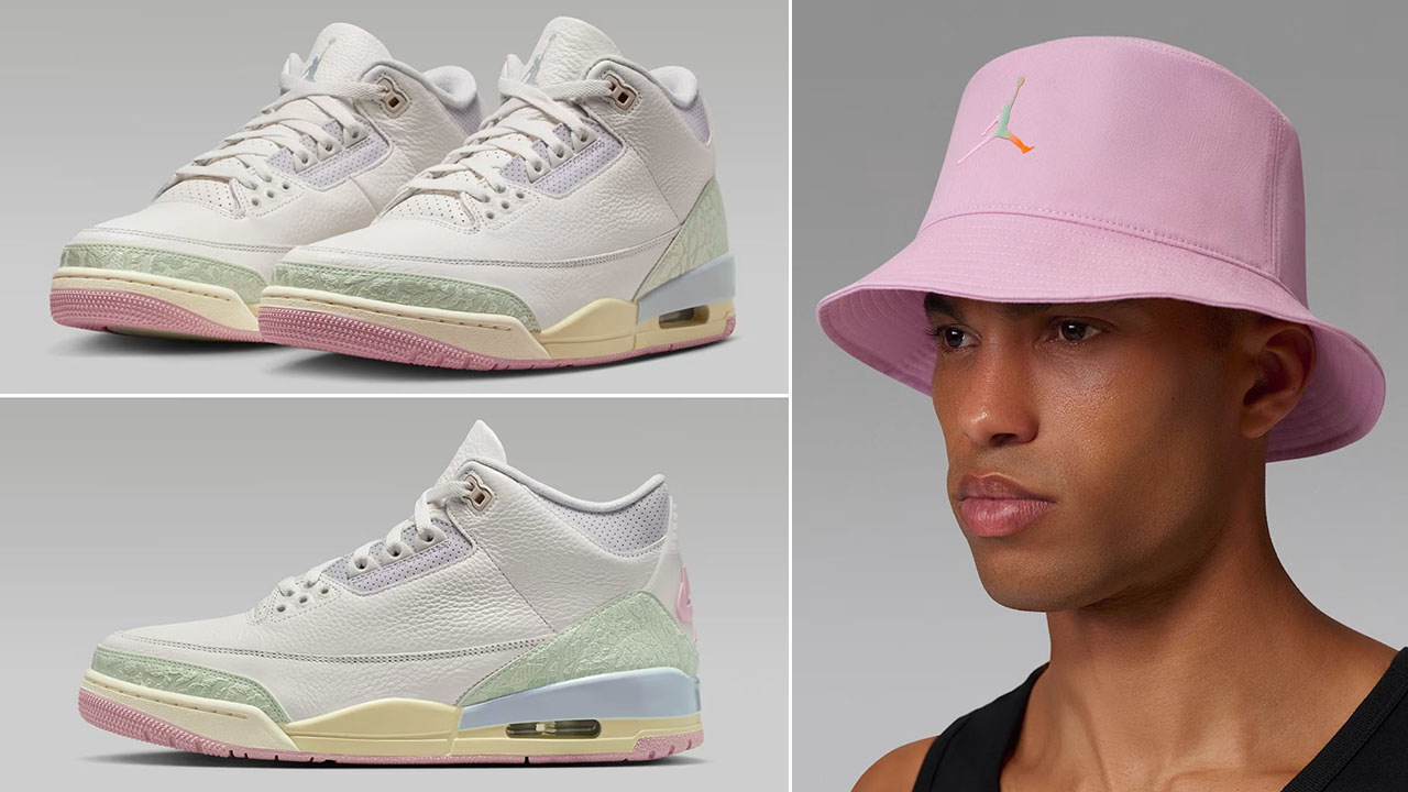 Air Jordan 3 Spring is in the Air x Jordan Apex Bucket Hat to Match Sneakers
