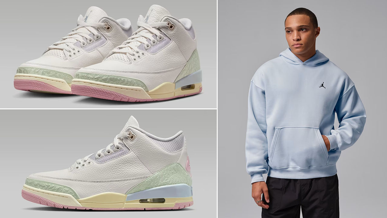Air Jordan 3 Spring is in the Air x Jordan Brooklyn Fleece Men’s Oversized Pullover Hoodie