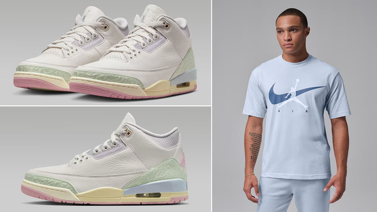 Air Jordan 3 Spring is in the Air x Jordan Brooklyn Men’s Jumpman Swoosh T-Shirt