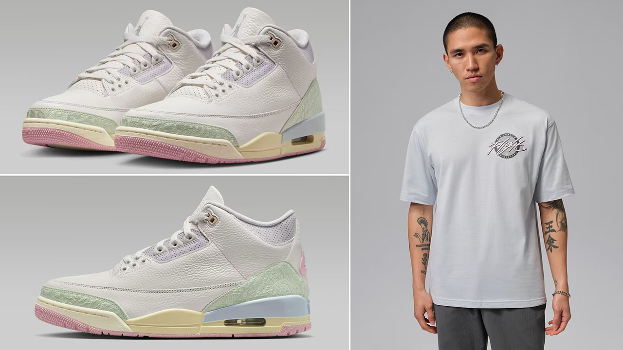 Air Jordan 3 Spring is in the Air x Jordan Flight Men’s T-Shirt