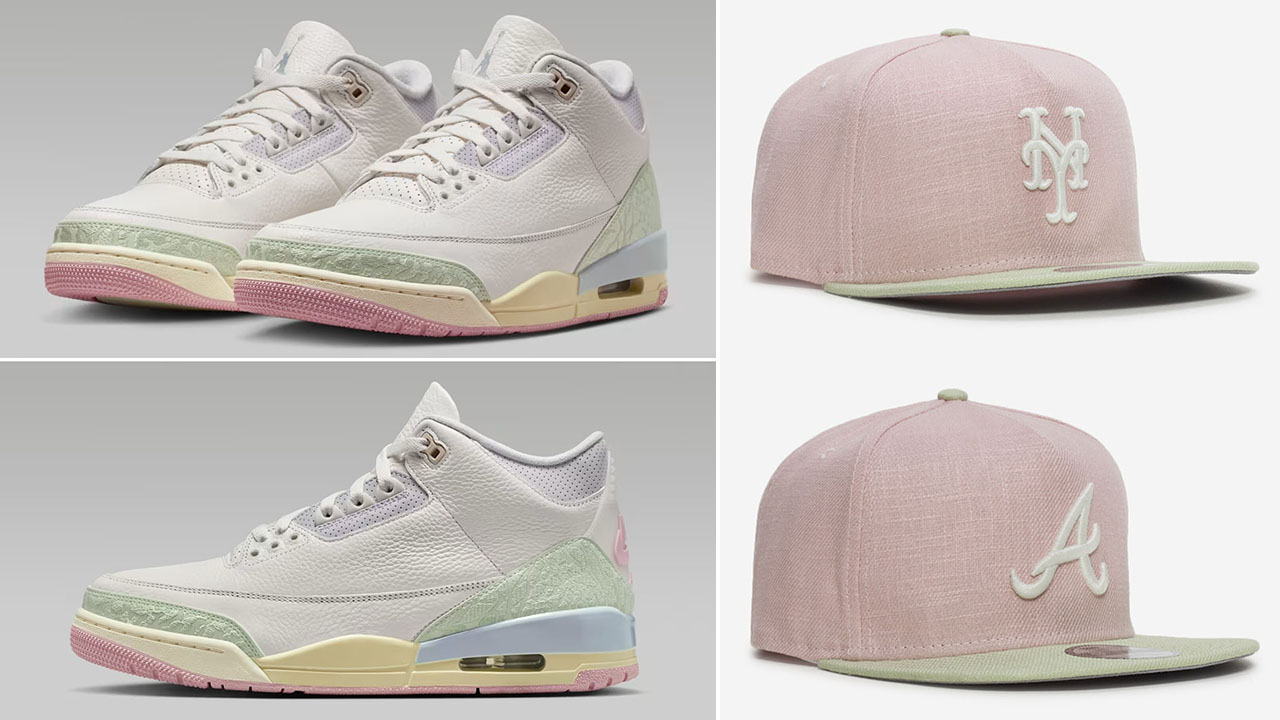 Air Jordan 3 Spring is in the Air x New Era 9FIFTY A-Frame Snapback Hats to Match Sneakers