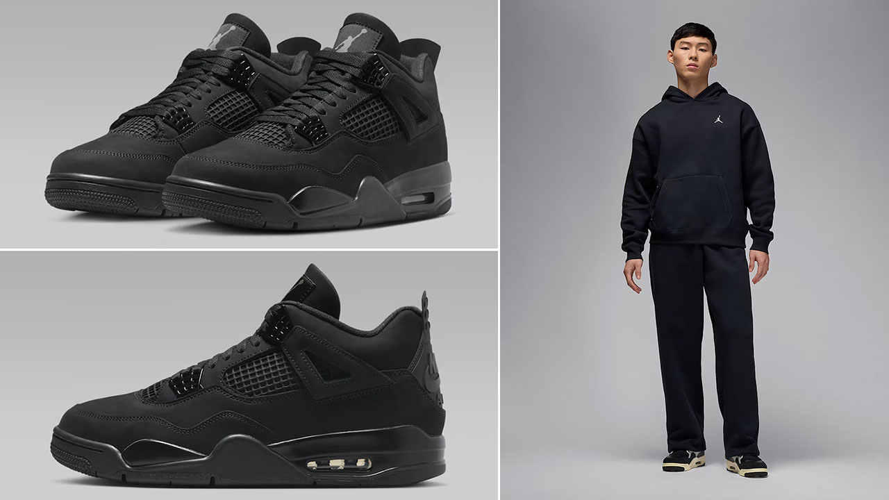 jordan 4 black cat hoodie