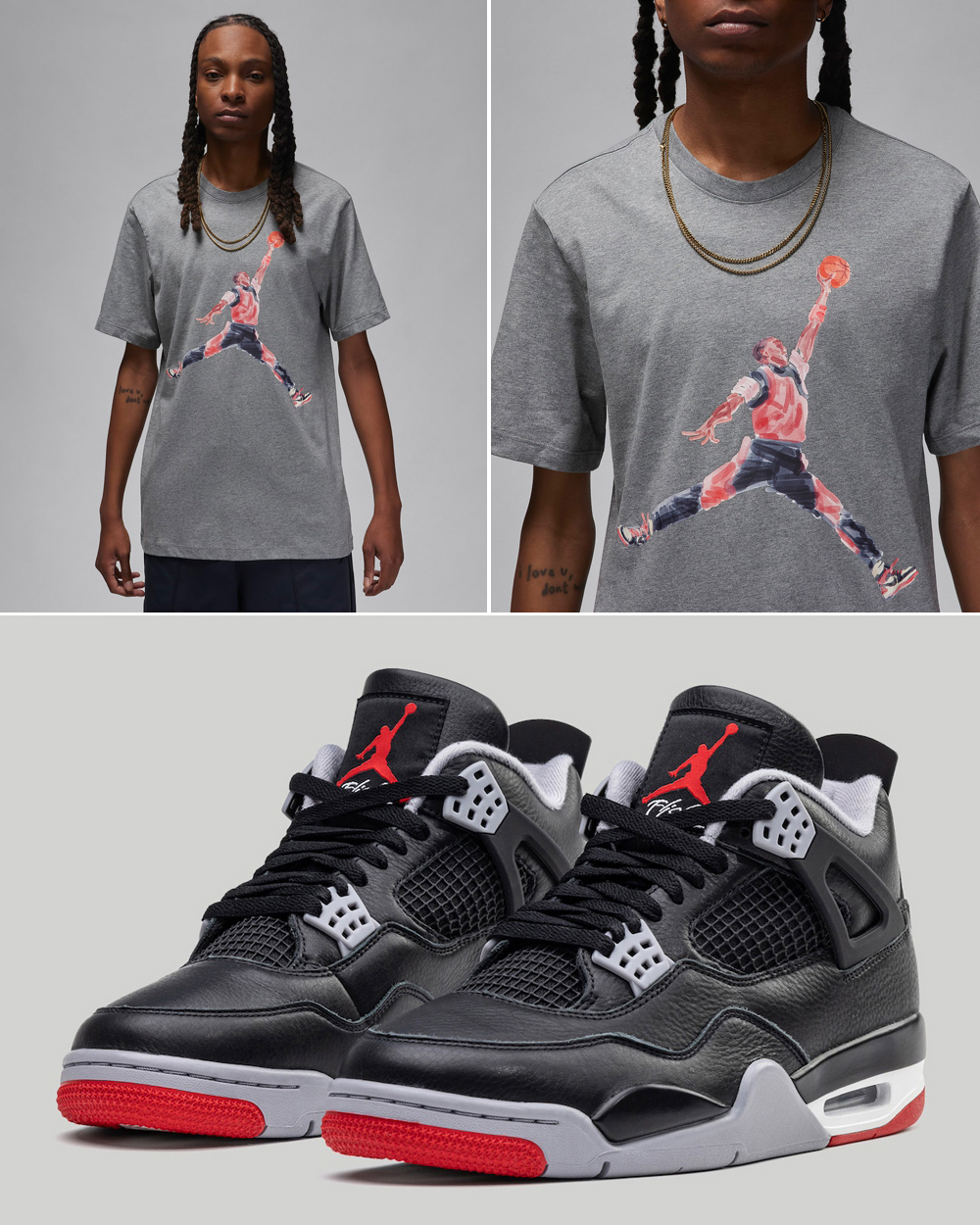 Jordan 4 shop bred clothing