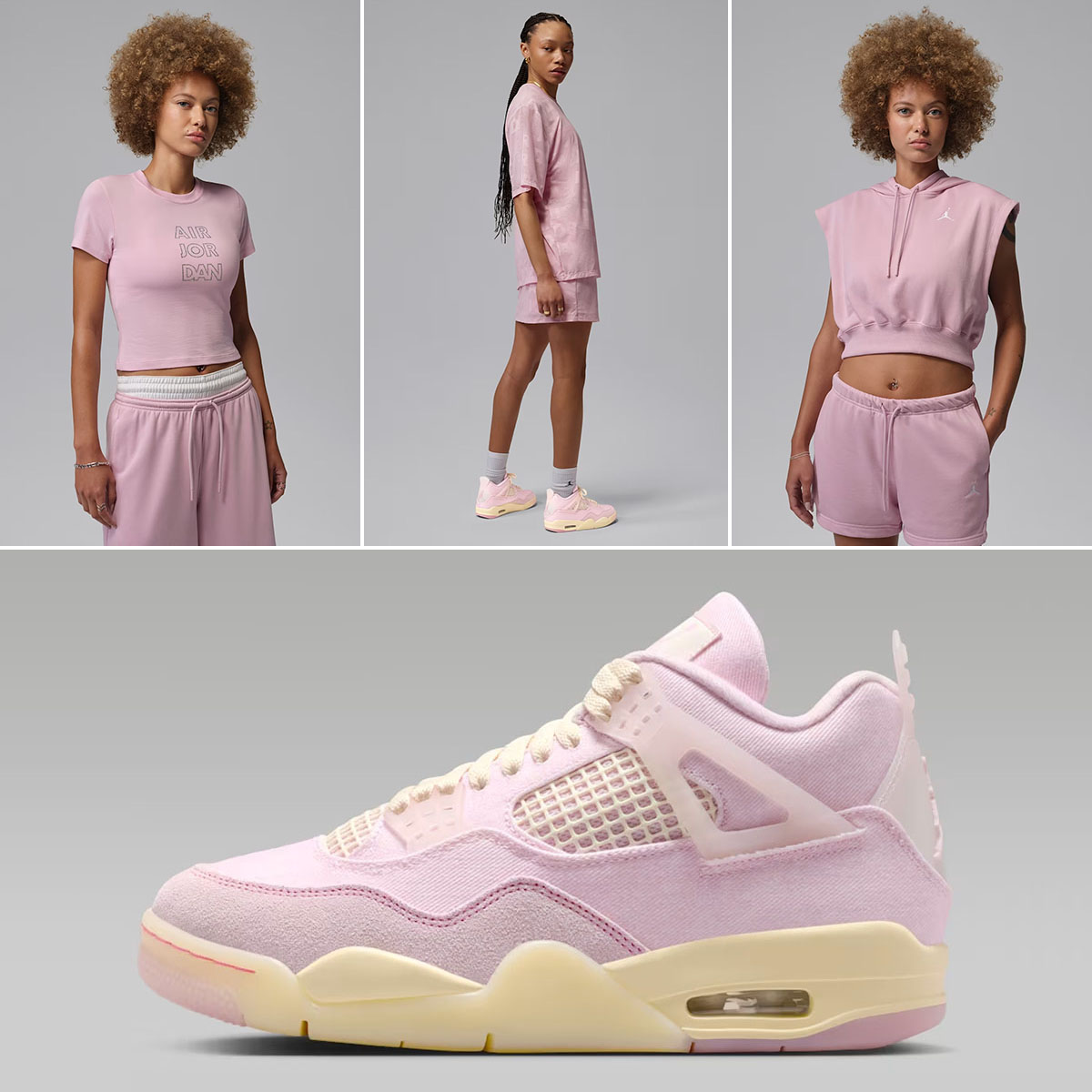 Air Jordan 4 Iced Carmine Womens Shoes and Outfits