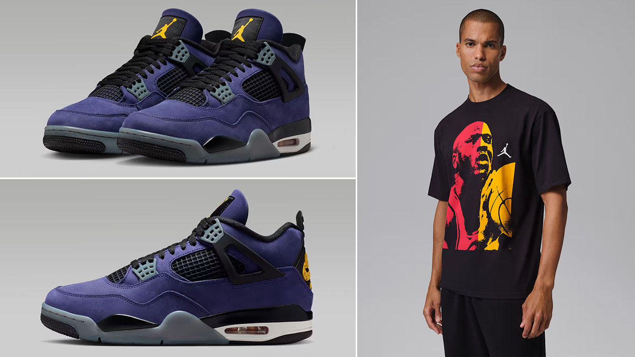outfit jordan 4 purple