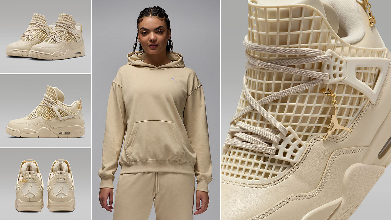 NIKE ☆ Air Jordan 4 Retro Women’s ‘Net Rattan’ Air Jordan 4 Net WMNS Rattan - Apr 2025 - FN7251-200
