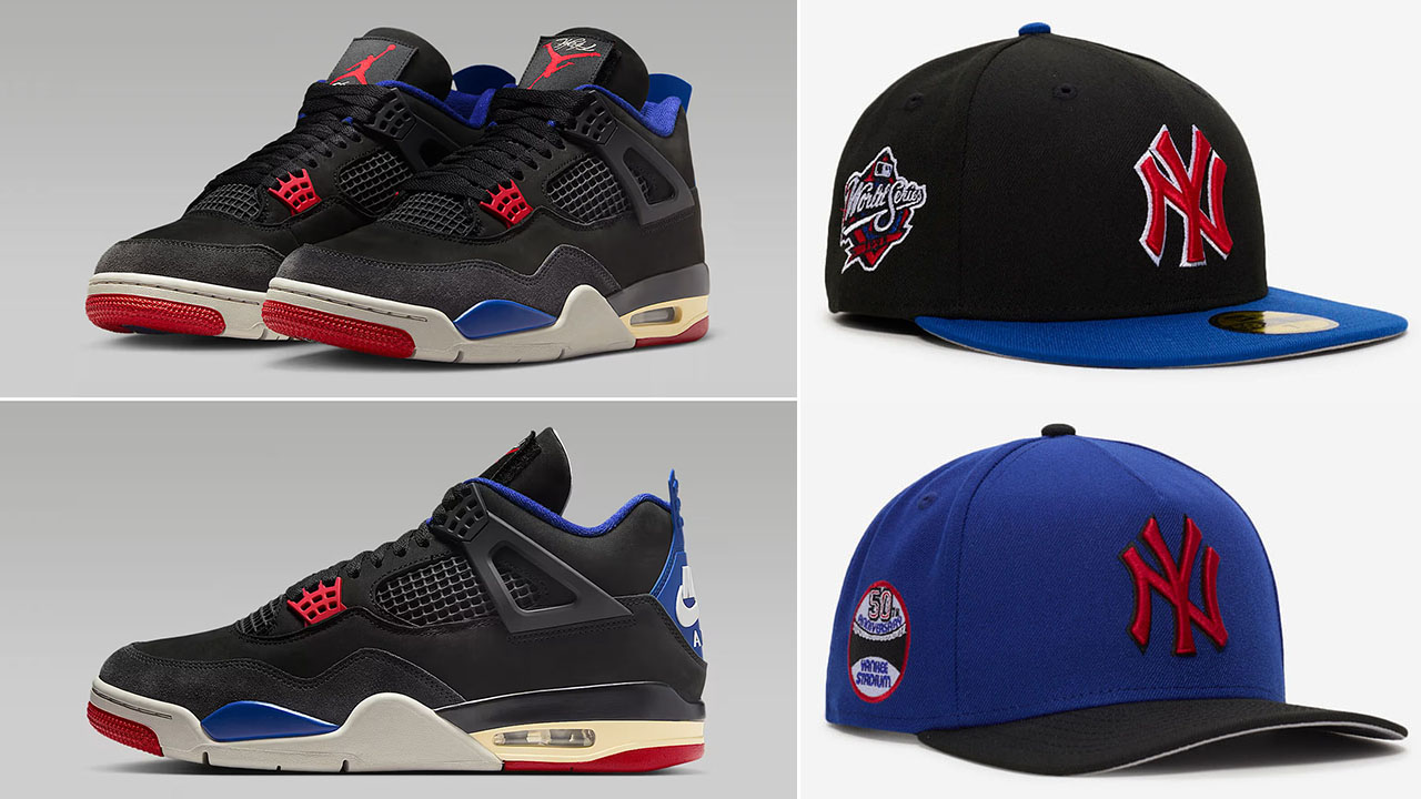 Air Jordan 4 Rare Air New Era Fitted and Snapback Hats to Match Sneakers