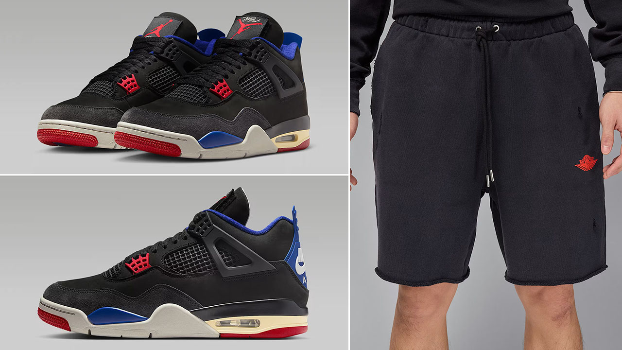 Air Jordan 4 Rare Air Shoes and Shorts
