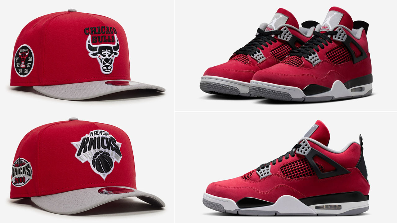 Air Jordan 4 Toro Bravo 2026 x New Era 9Fifty A Frame Snapback Hats to Match Sneakers
