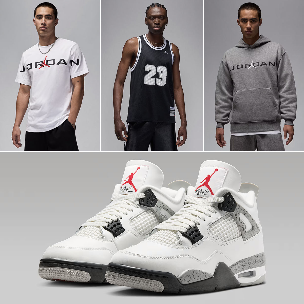 Air Jordan 4 White Cement 2025 Clothing and Outfits to Match Sneakers