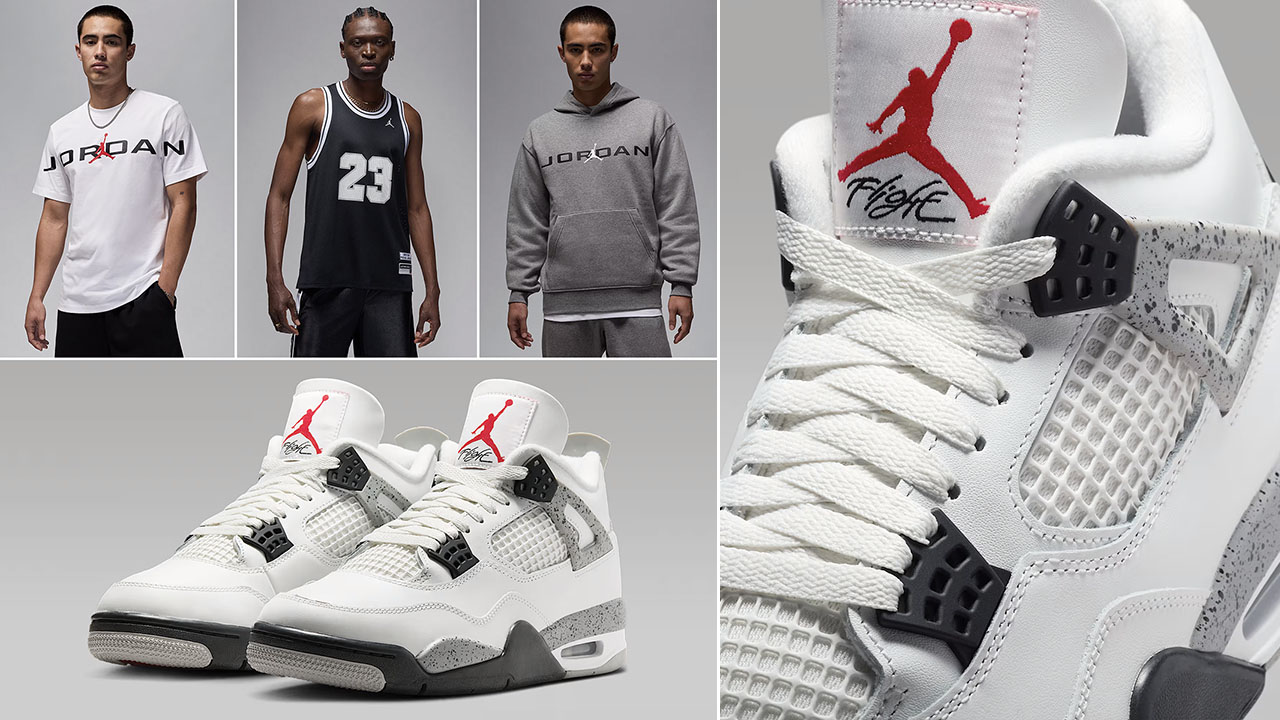 Air Jordan 4 White Cement 2025 Outfits