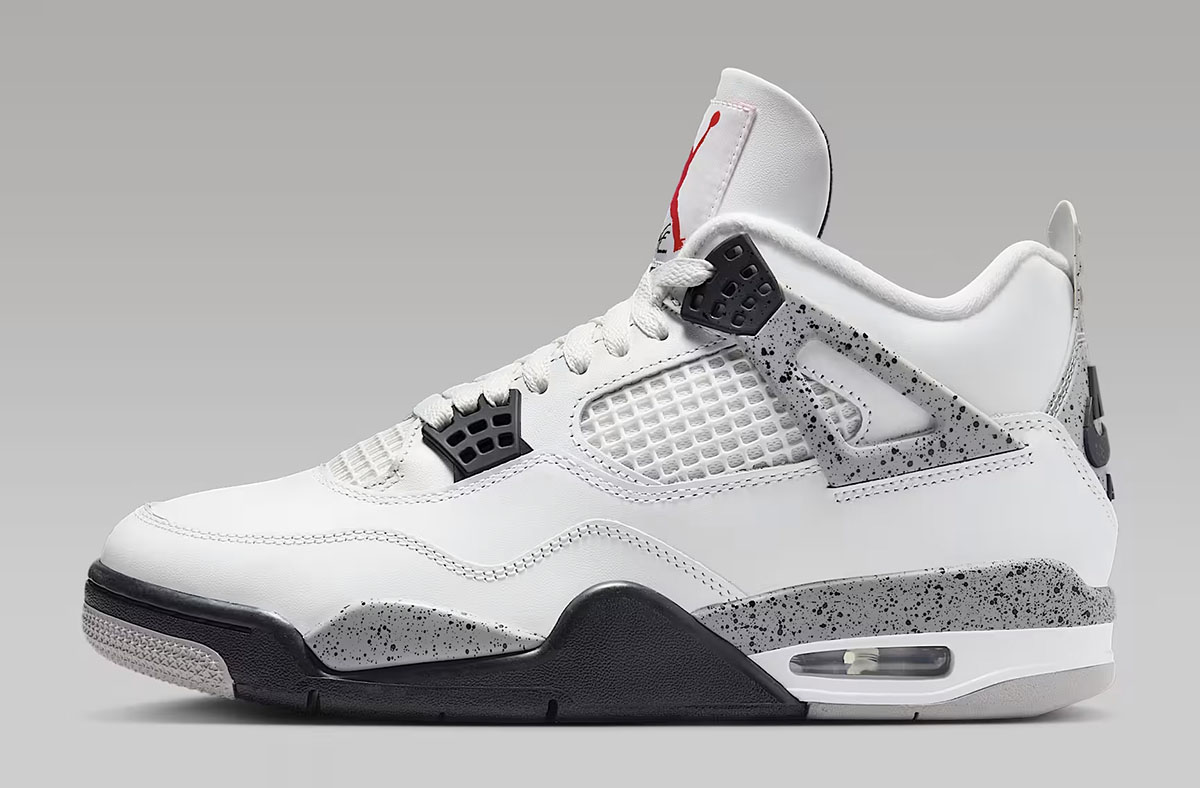 Air Jordan 4 White Cement Mens Shoes Sneakers FV5029-100-02