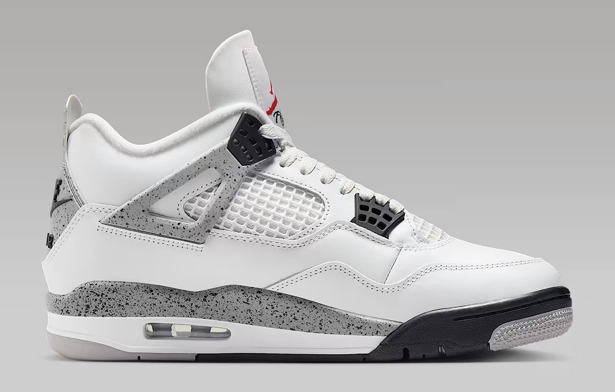 Air Jordan 4 White Cement Mens Shoes Sneakers FV5029-100-03