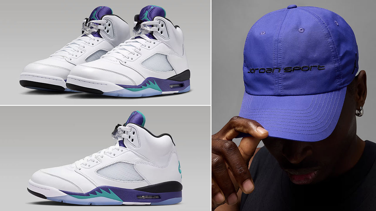 Air-Jordan-5-Grape-2025-x-Jordan-Club-Hat