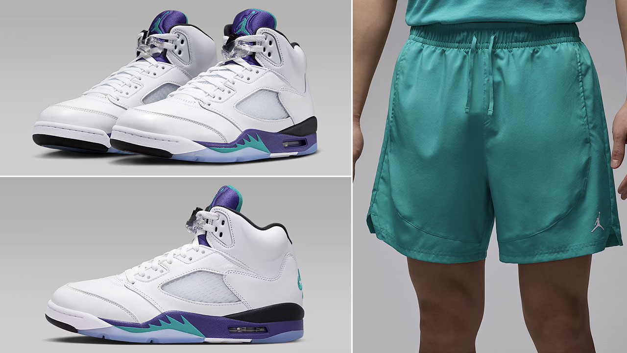 Air Jordan 5 Grape 2025 x Jordan Dri Fit Sport Woven Shorts