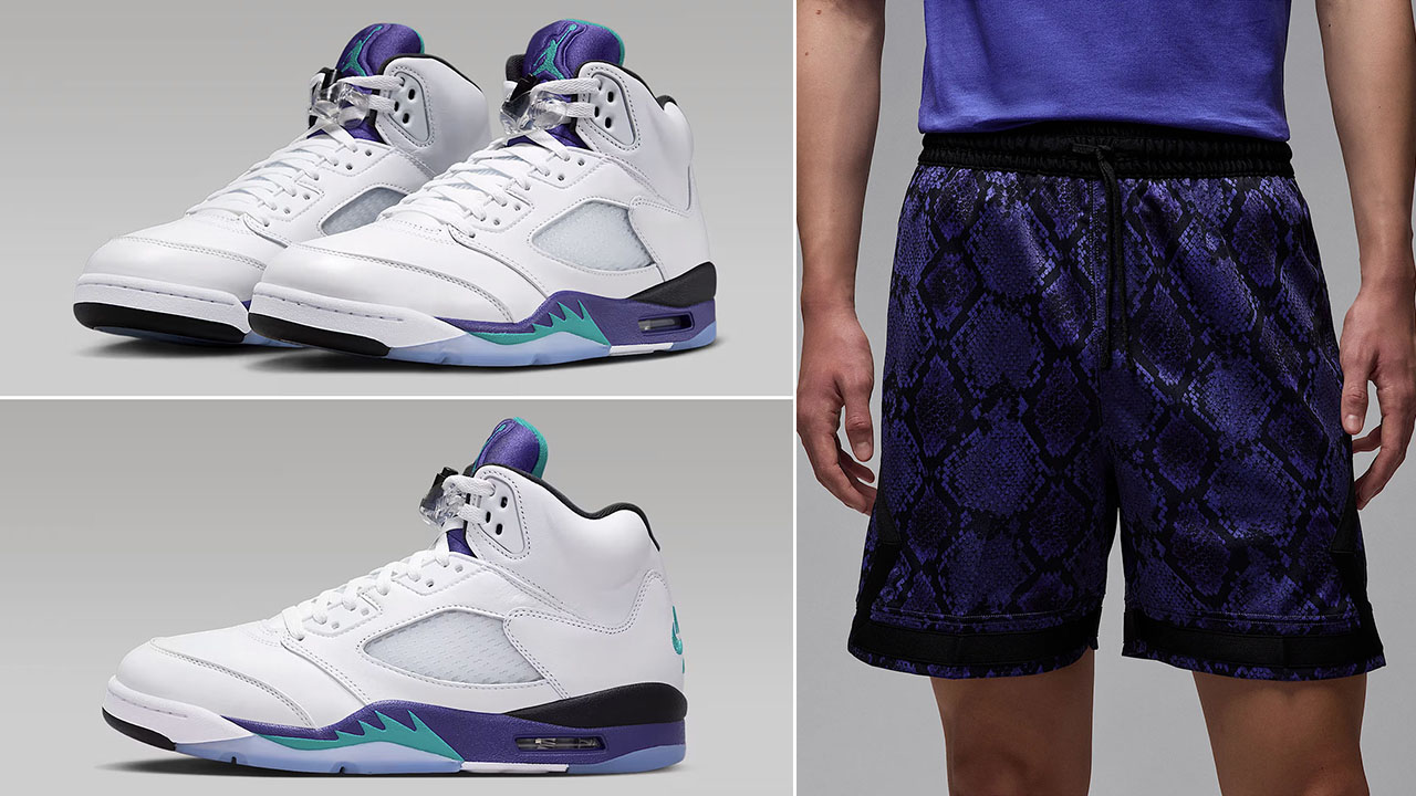 Air-Jordan-5-Grape-2025-x-Jordan-Sport-Diamond-Shorts