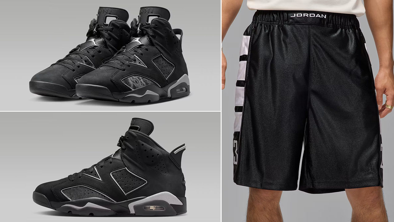 Air Jordan 6 Cap and Gown x Jordan Brooklyn Mens Cat Scratch Shorts