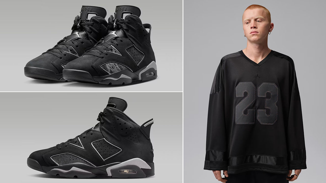 Air Jordan 6 Cap and Gown x Jordan Brooklyn Men’s Festival Jersey to Match Sneakers