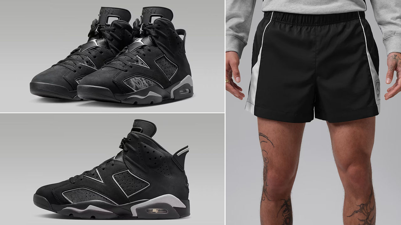 Air Jordan 6 Cap and Gown x Jordan Brooklyn Men's Shortie Shorts to Match Sneakers