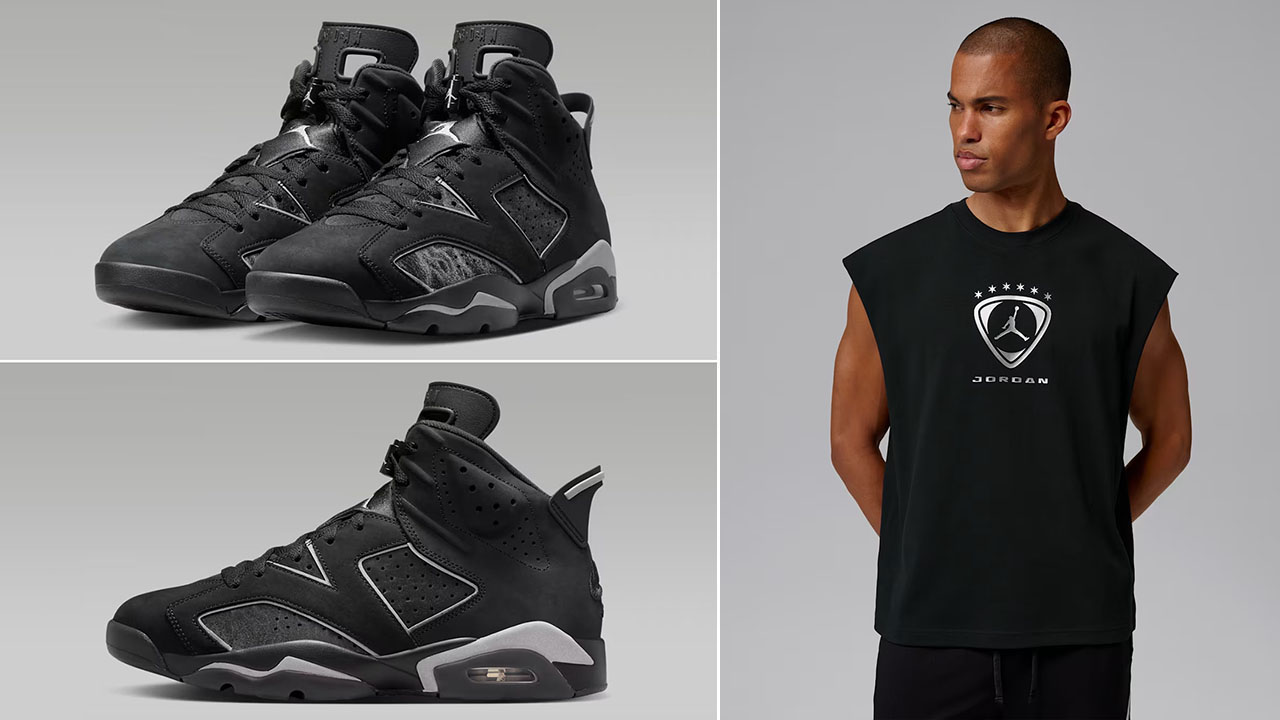 Air Jordan 6 Cap and Gown x Jordan Brooklyn Men's Sleeveless Top to Match Sneakers