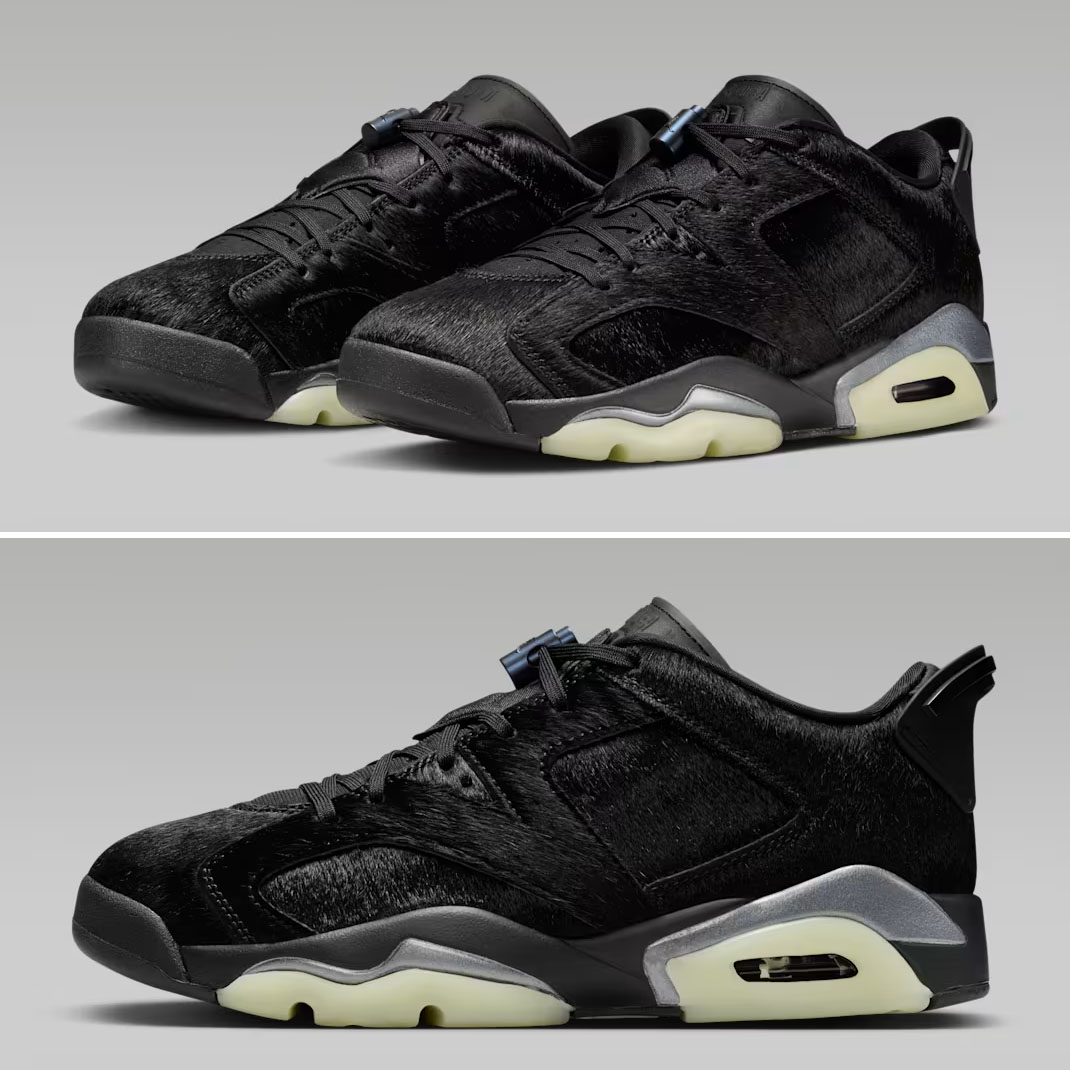 Air-Jordan-6-Low-Blackout-Pony-Hair-Womens-Sneakers-IO9786-001
