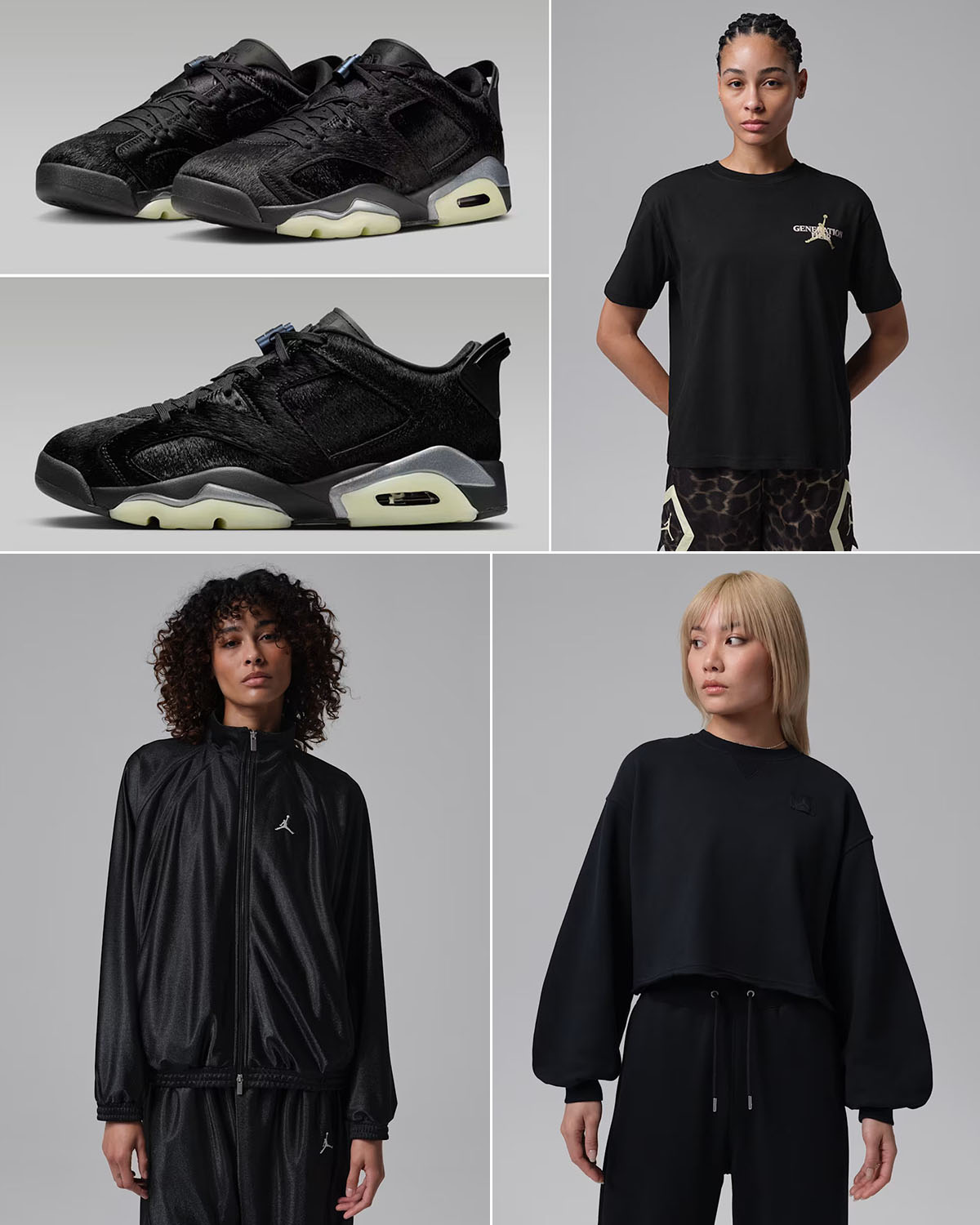 Air Jordan 6 Low Blackout Womens Clothing Outfits