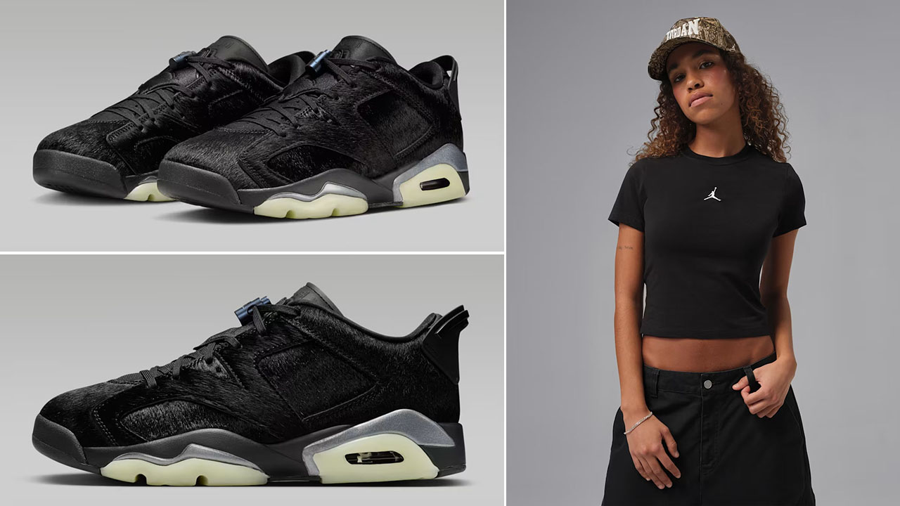 Air Jordan 6 Low Blackout x Jordan Essentials Women's T-Shirt