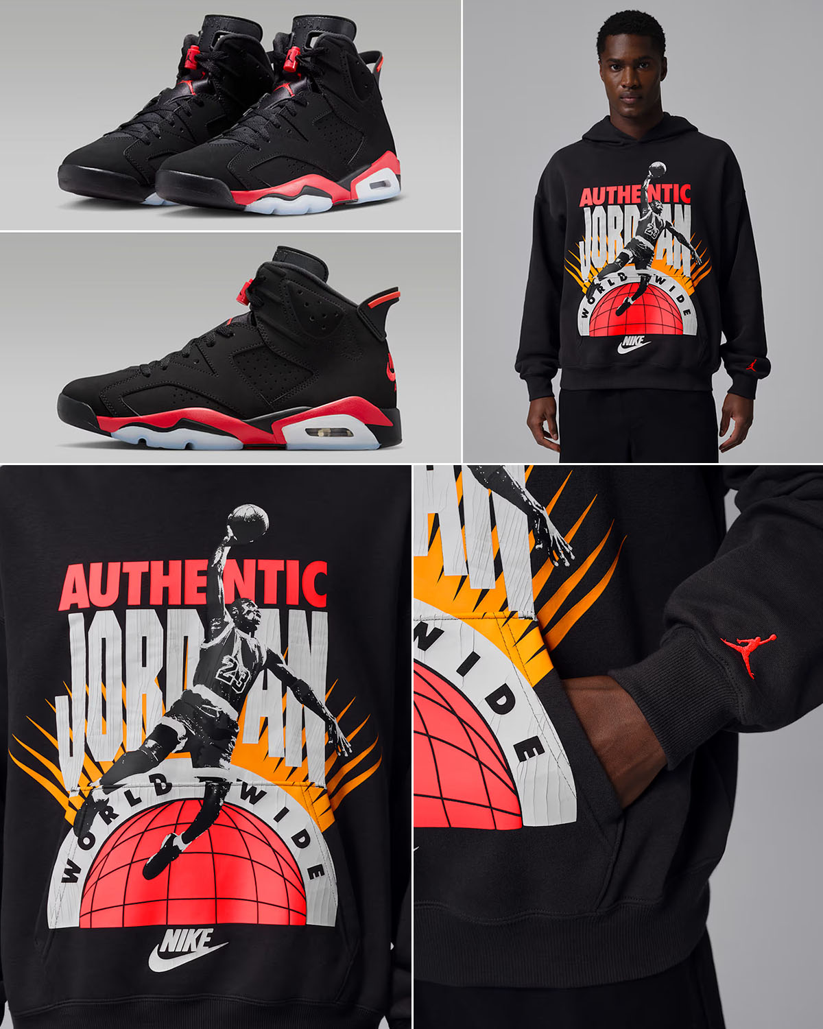jordan retro 6 hybrid hoodie