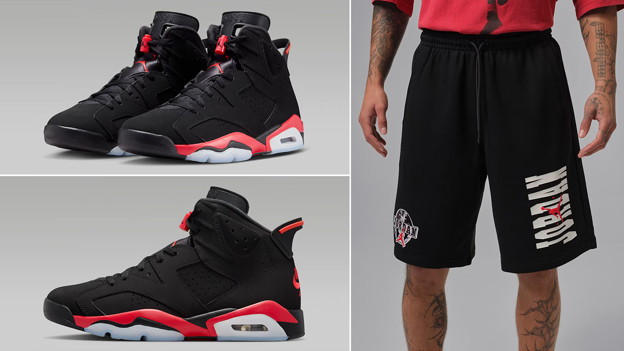 jordan 6 infrared shorts