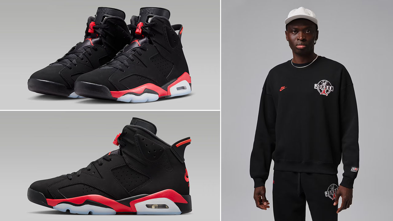 Air Jordan 6 Reverse Infrared Salesman Worldwide Sweatshirt