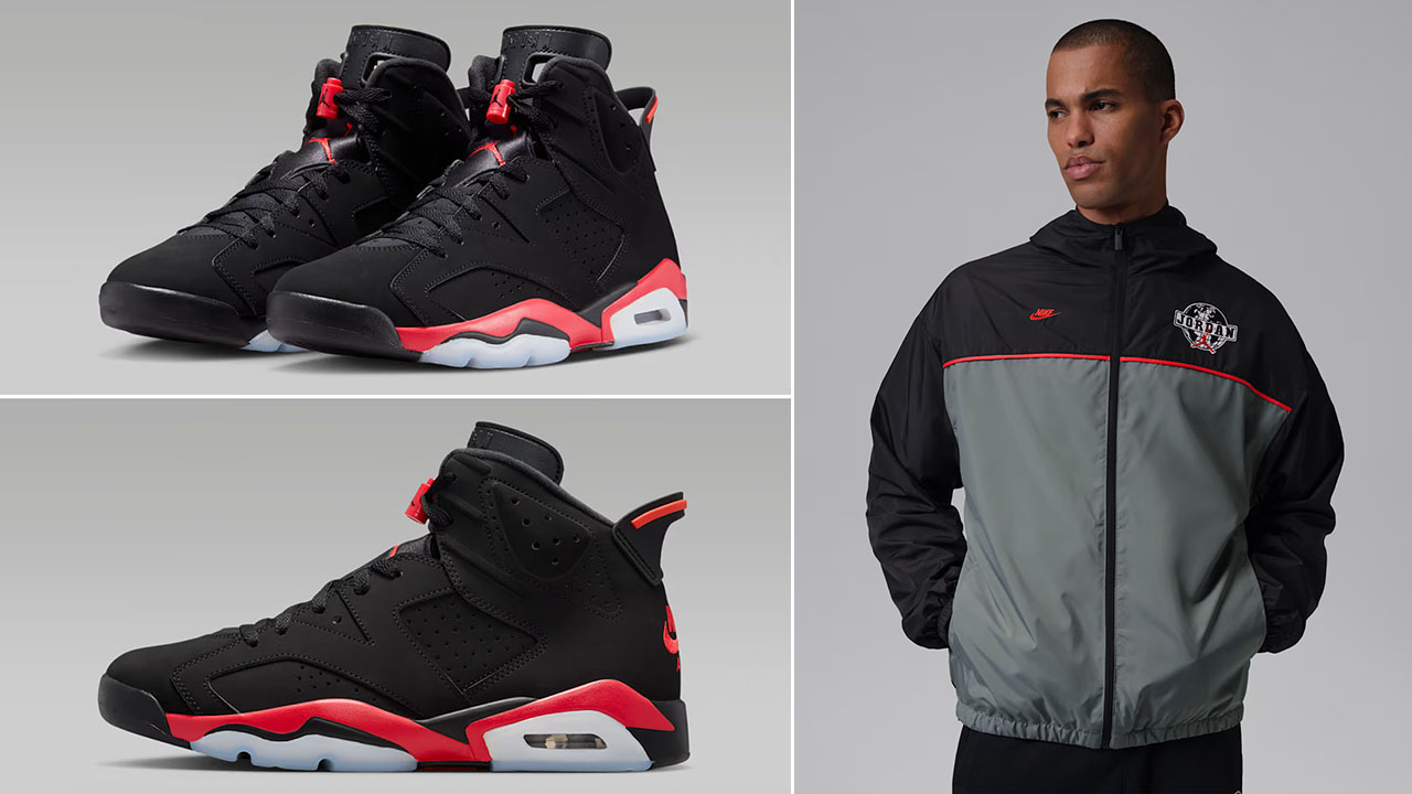 Air Jordan 6 Reverse Infrared Salesman Worldwide Jacket