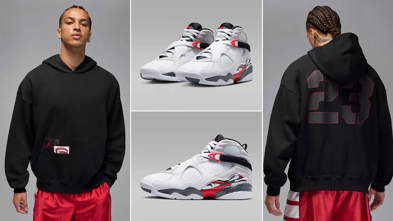 Air Jordan 8 Bugs Bunny 2025 Jordan Brooklyn Fleece Oversized Hoodie
