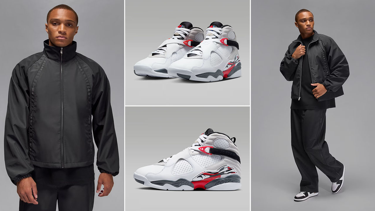 Air Jordan 8 Bugs Bunny 2025 x Air Jordan Black Track Jacket and Pants