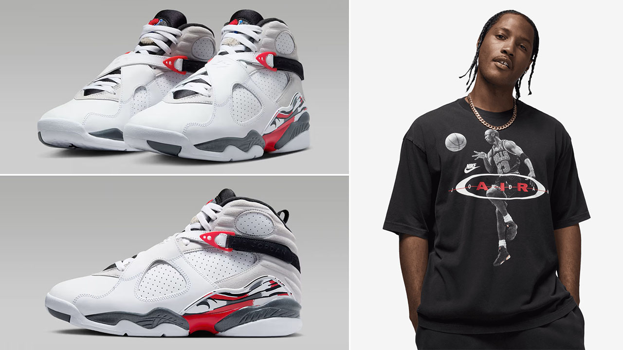 Air Jordan 8 Bugs Bunny 2025 x Jordan Brooklyn Surface 2 Air Black T Shirt