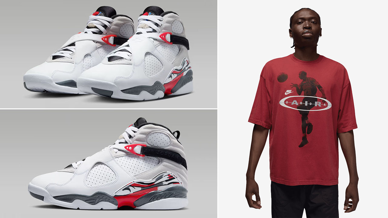 Air Jordan 8 Bugs Bunny 2025 x Jordan Brooklyn Surface 2 Air Red T Shirt