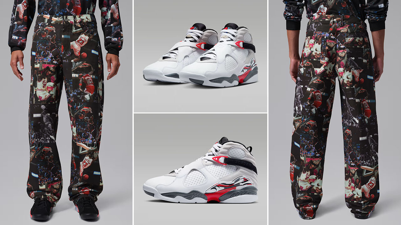 Air Jordan 8 Bugs Bunny 2025 x Jordan Flight Mens Woven Pants