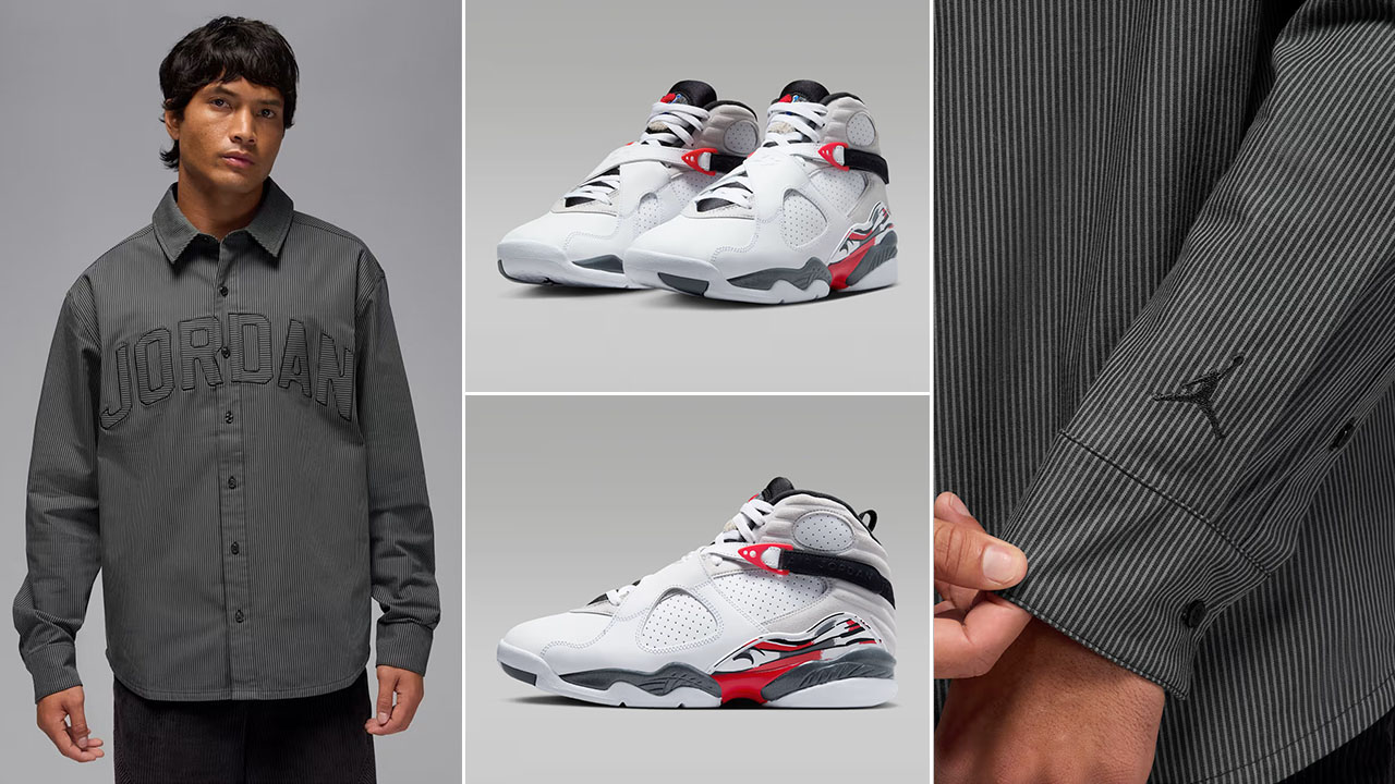 Air Jordan 8 Bugs Bunny 2025 x Jordan Flight Oxford Long Sleeve Top